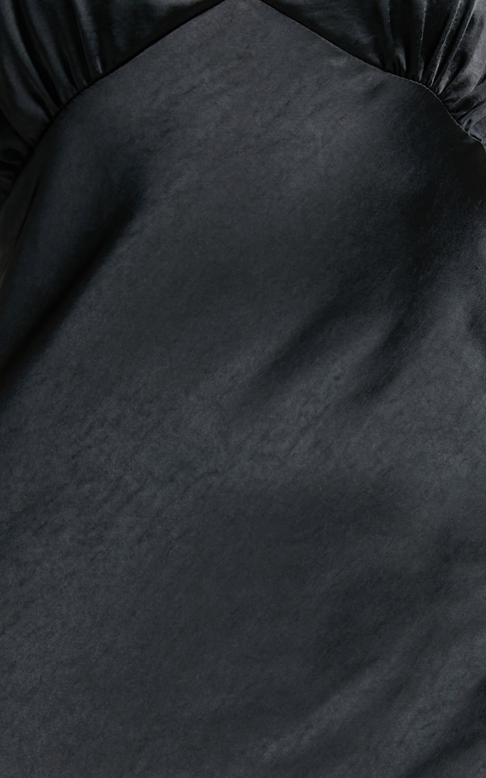 Anjorie Maxi Dress - Plunge Neck Wide Strap Sleeveless Slip in Black