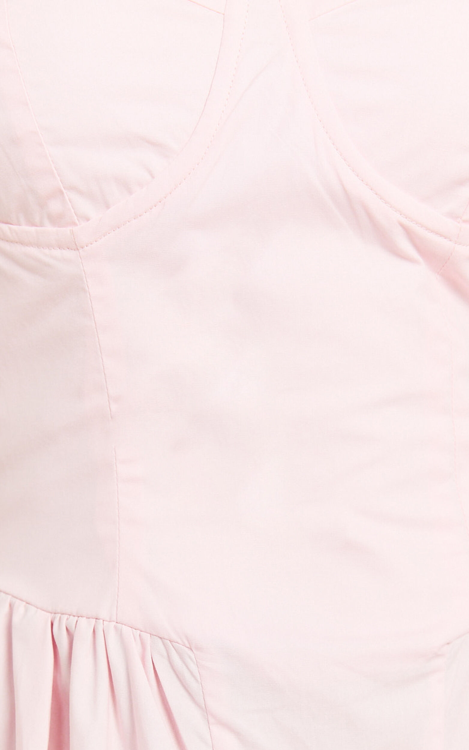 Mhissa Midi Dress - Sweetheart Neck  Fit & Flare Dress in Pink