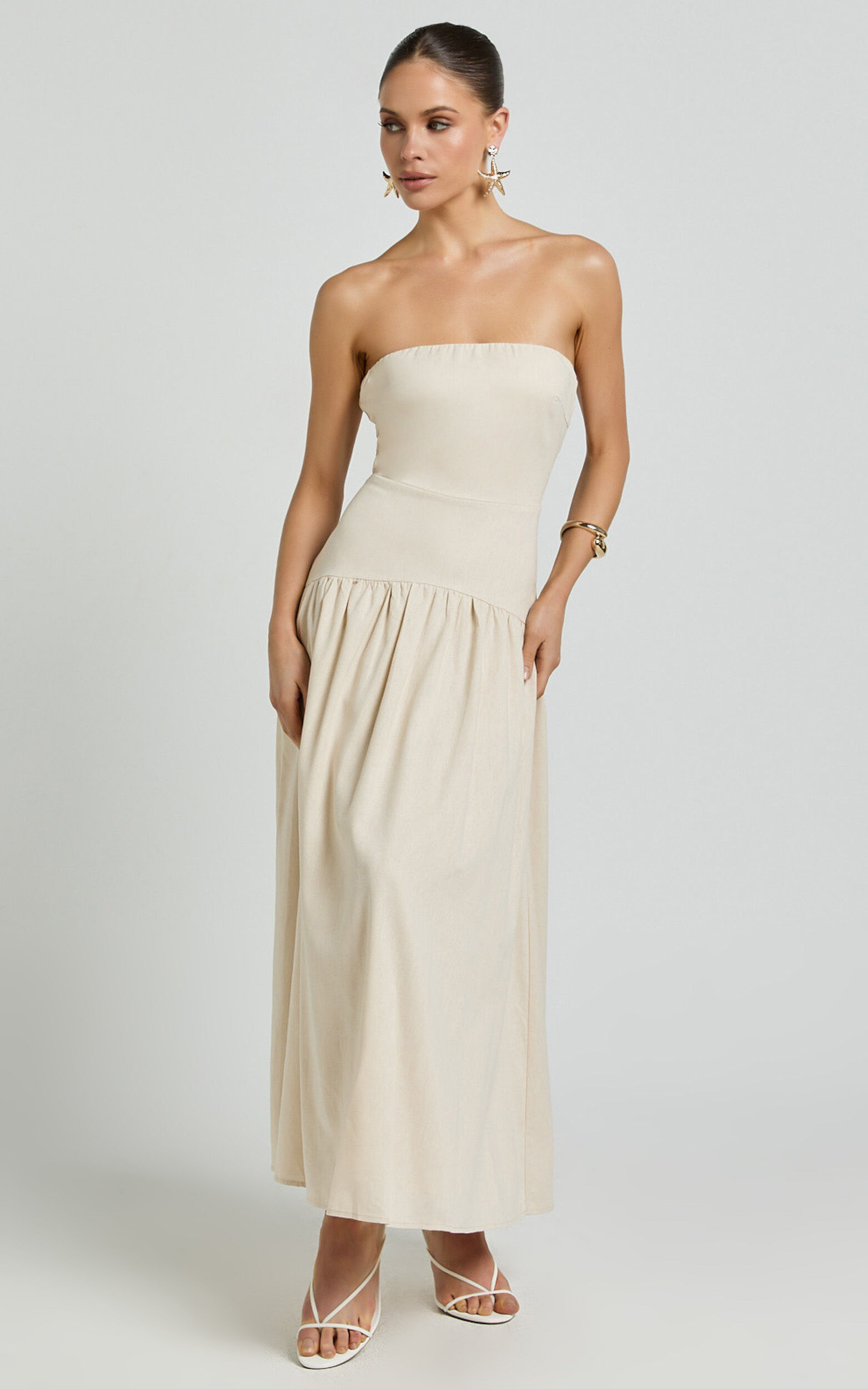 Seven Wonders - Danica Midi Dress in Latte