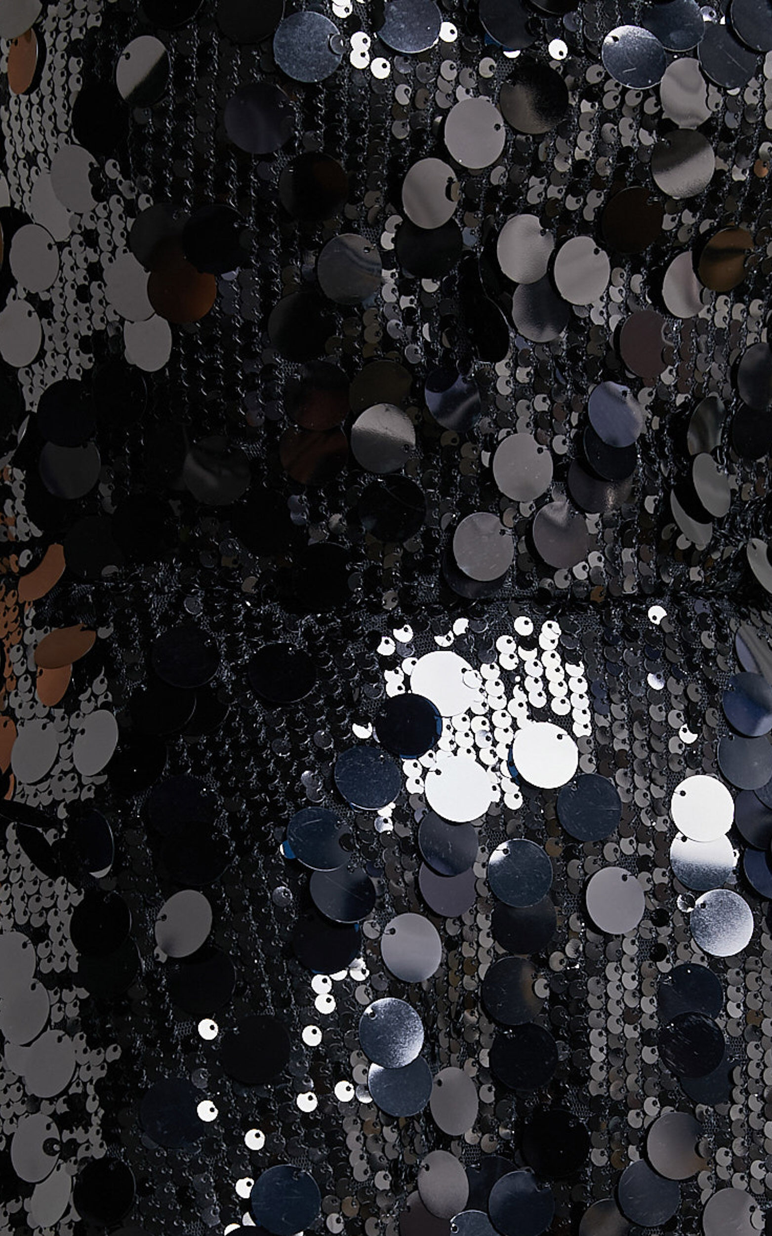 Nikola Mini Dress - Fit and Flare Sequins Dress in Black