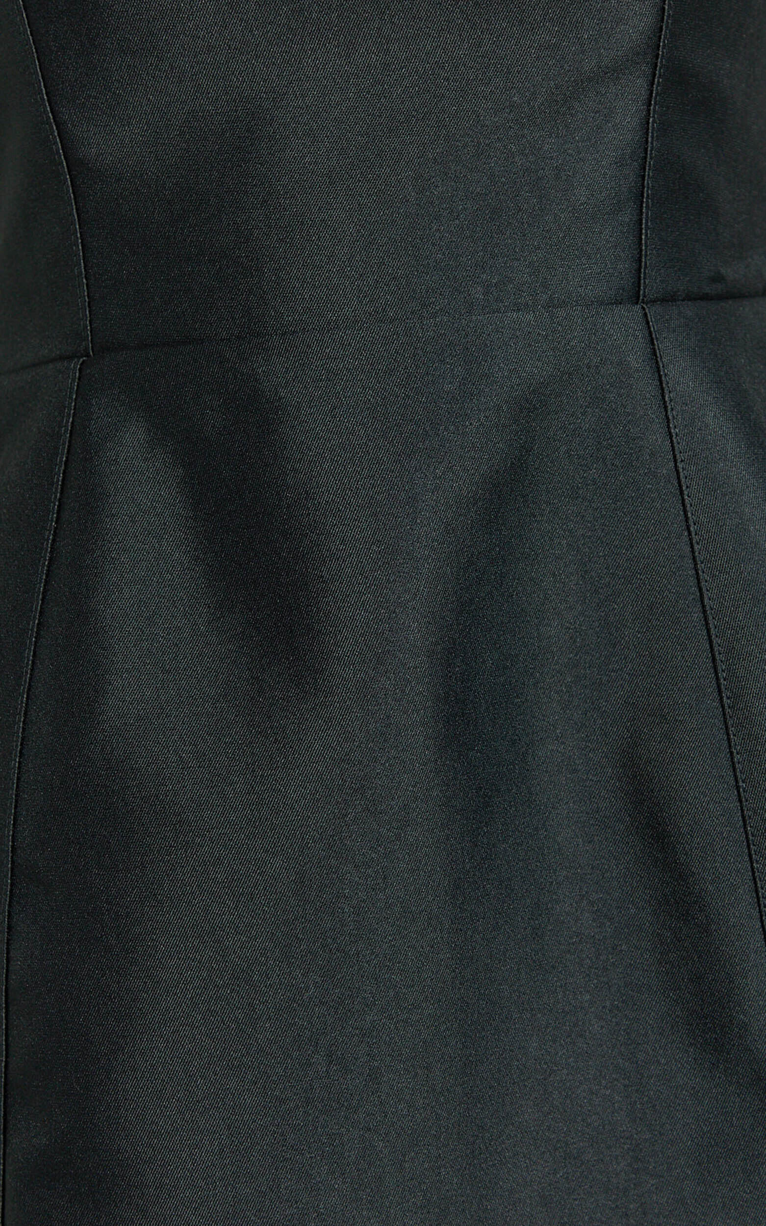 Carolina Mini Dress - Scoop Neck Panel Bodice Dress in Black