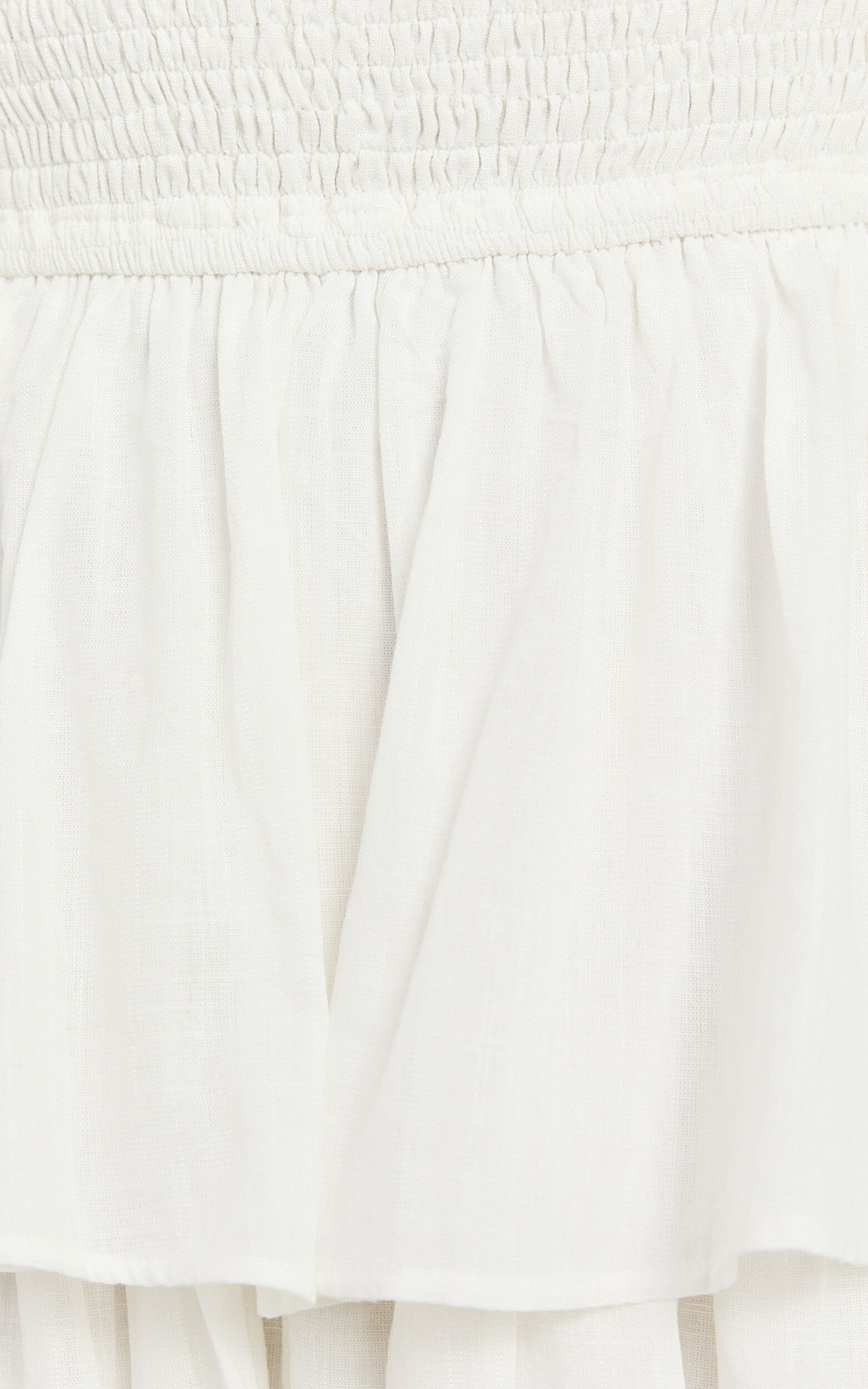 Sezane Maxi Dress - Strapless Tiered Dress in White