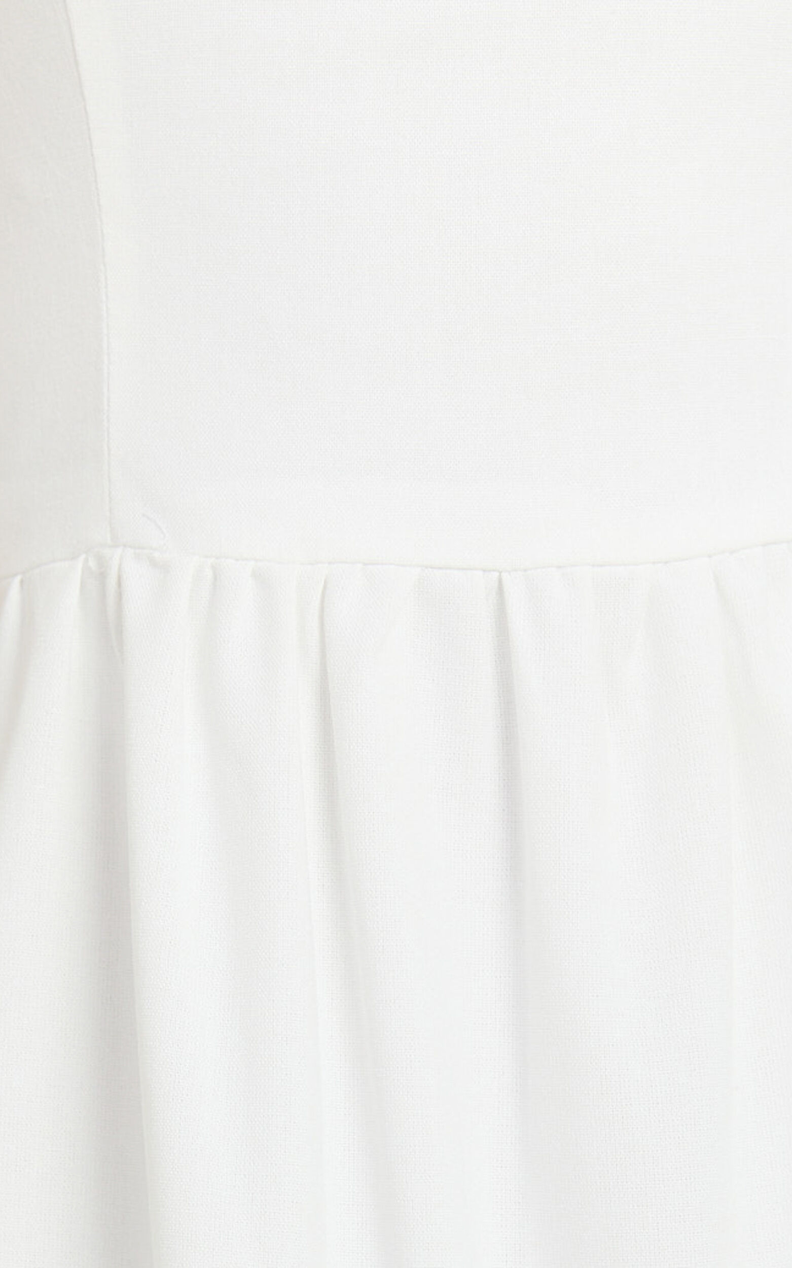 Trish Maxi Dress - Strapless Tiered Dress in White