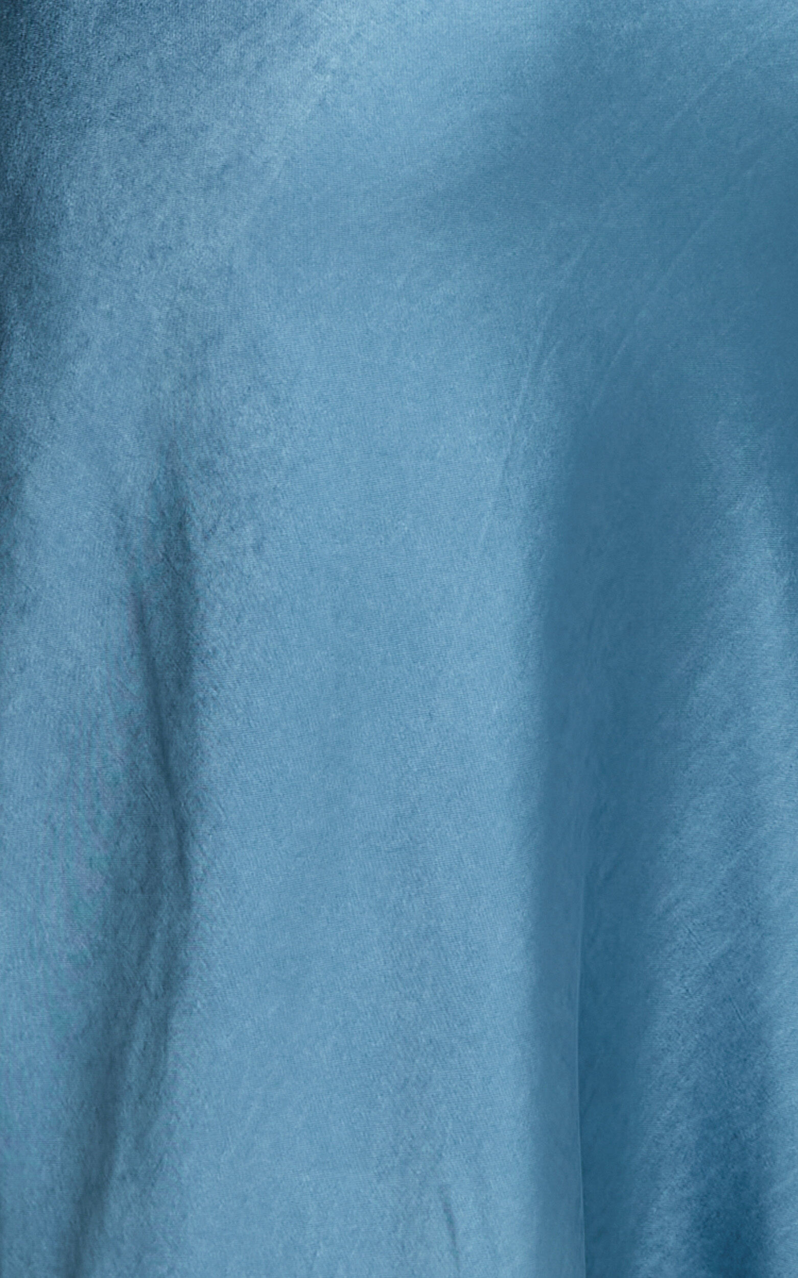 Charlita Maxi Dress - Strapless Cowl Back Satin Dress in Steel Blue