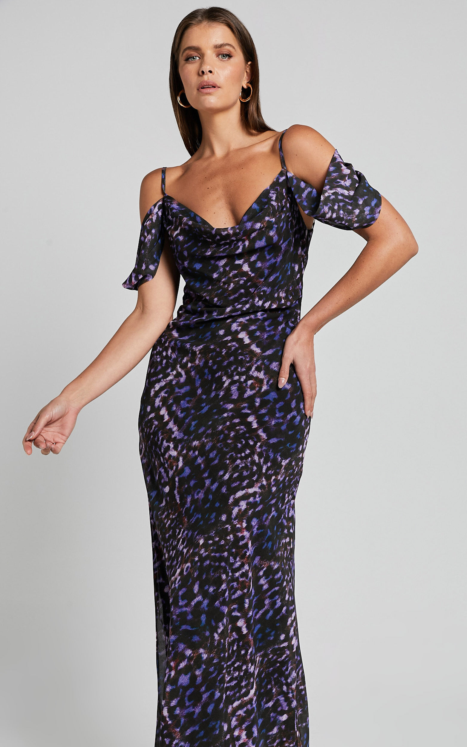 Runaway The Label - Oxana Slip Dress in Iris Oxana