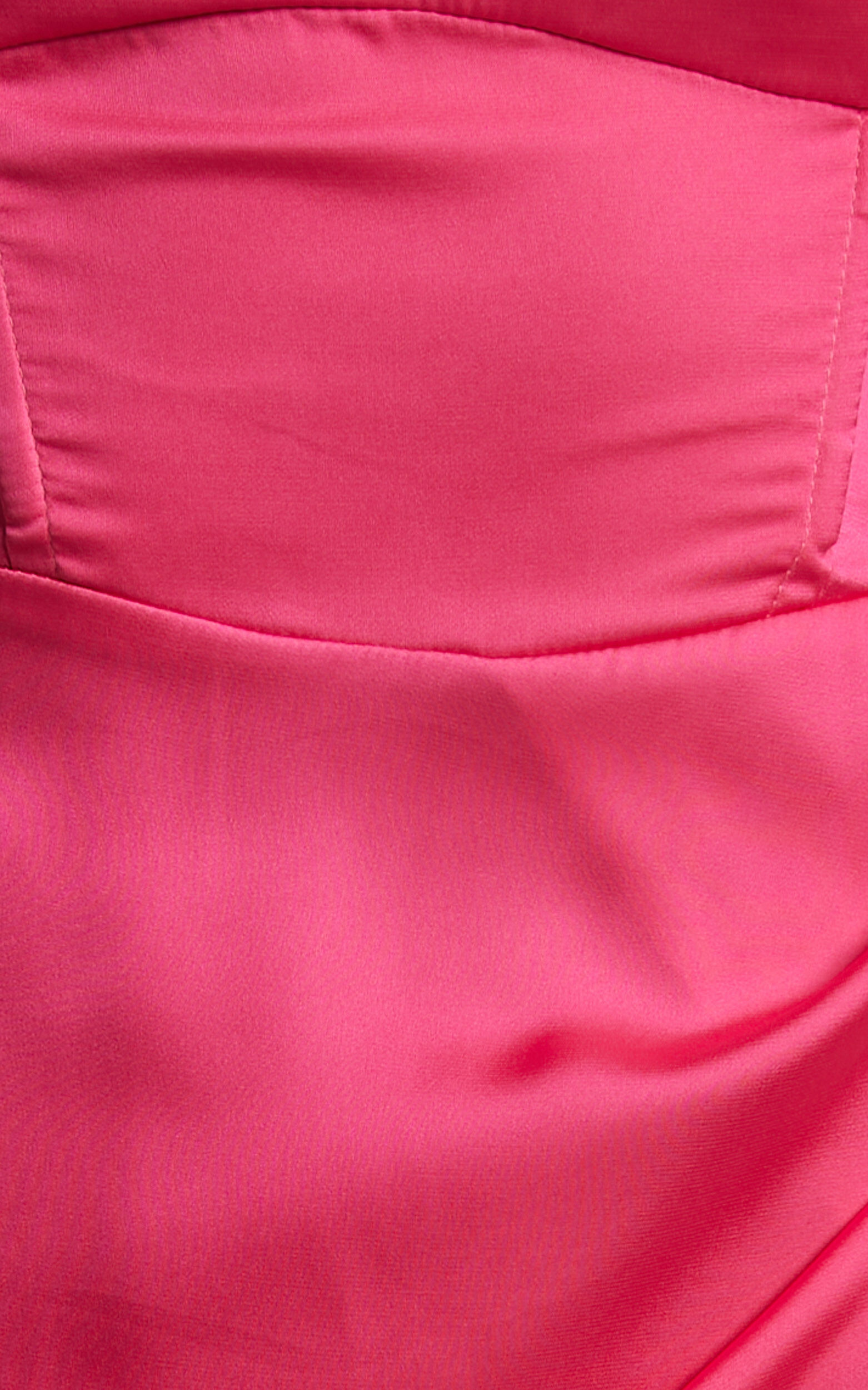 Cirilla Midi Dress - Thigh Split Corset Panelled Dress in Pink