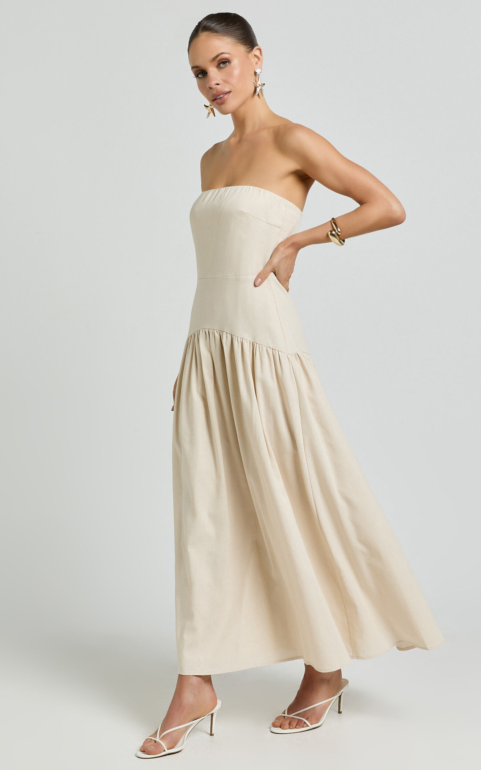 Seven Wonders - Danica Midi Dress in Latte