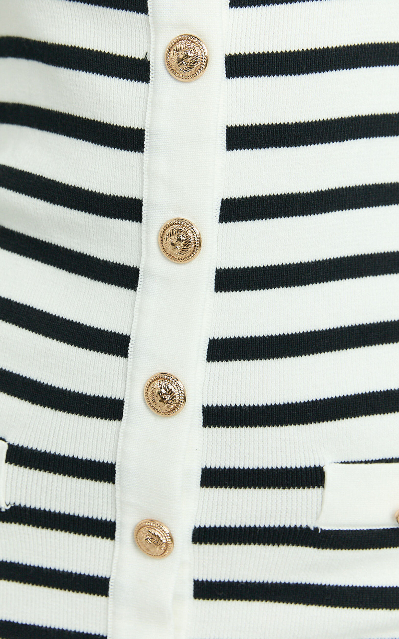 Amber Mini Dress - Strapless Knit Stripe Bodycon Dress in White/Black