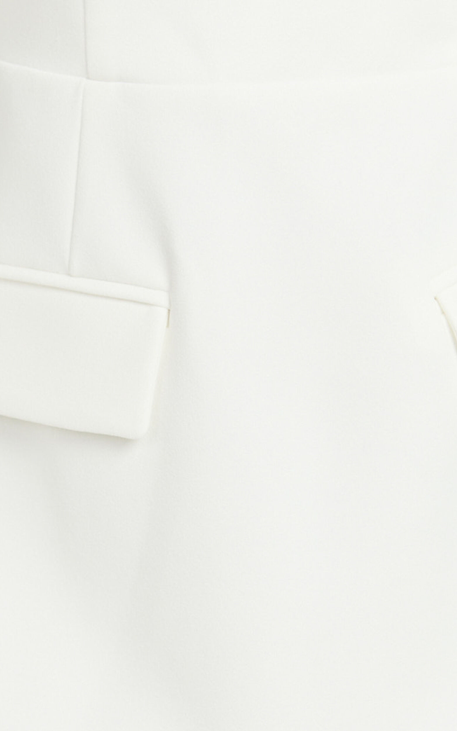 Carlson Mini Dress - High Neck Sleeve Cocoon Skirt Dress in White