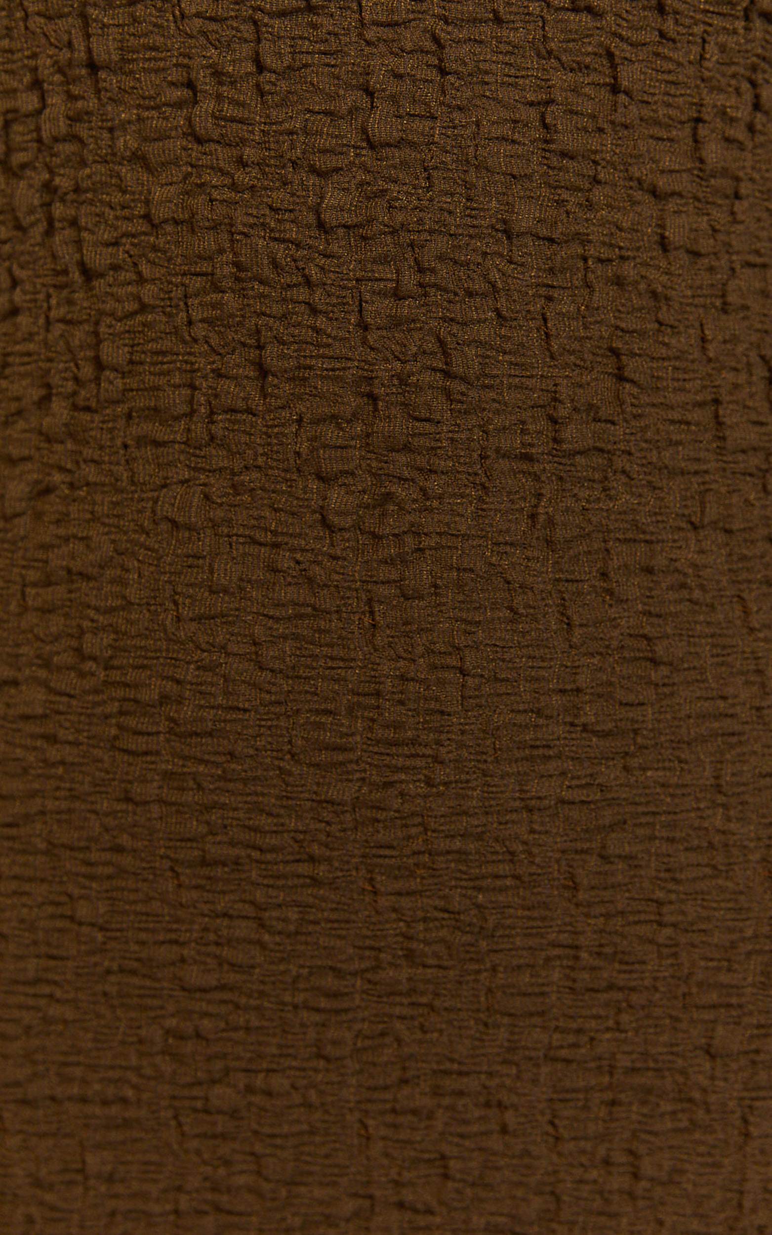 Amy Midi Dress - Scoop Long Sleeve Bodycon Dress in Chocolate