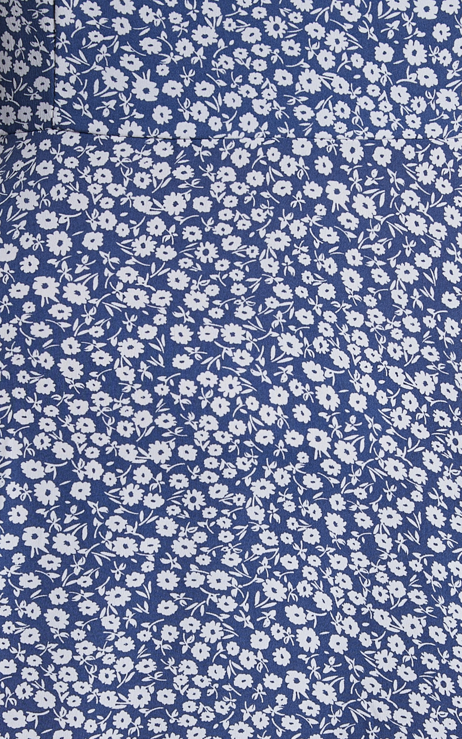 Donissa Midi Dress - Thigh Split Flutter Sleeve Dress in Blue