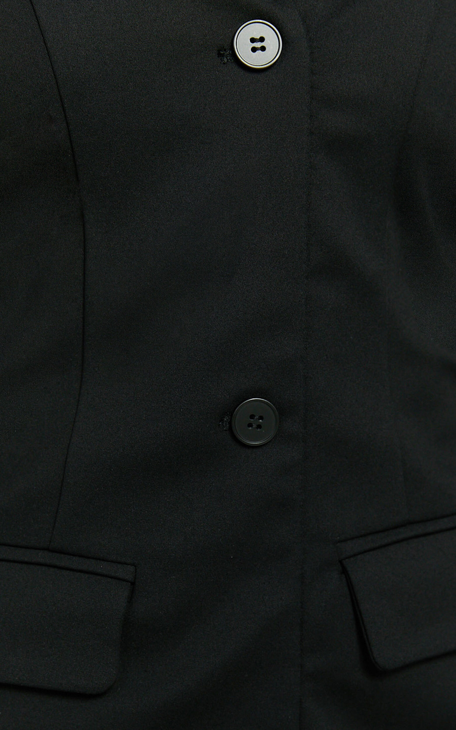 Anabelle Mini Dress - Tailored Off Shoulder Dress in Black