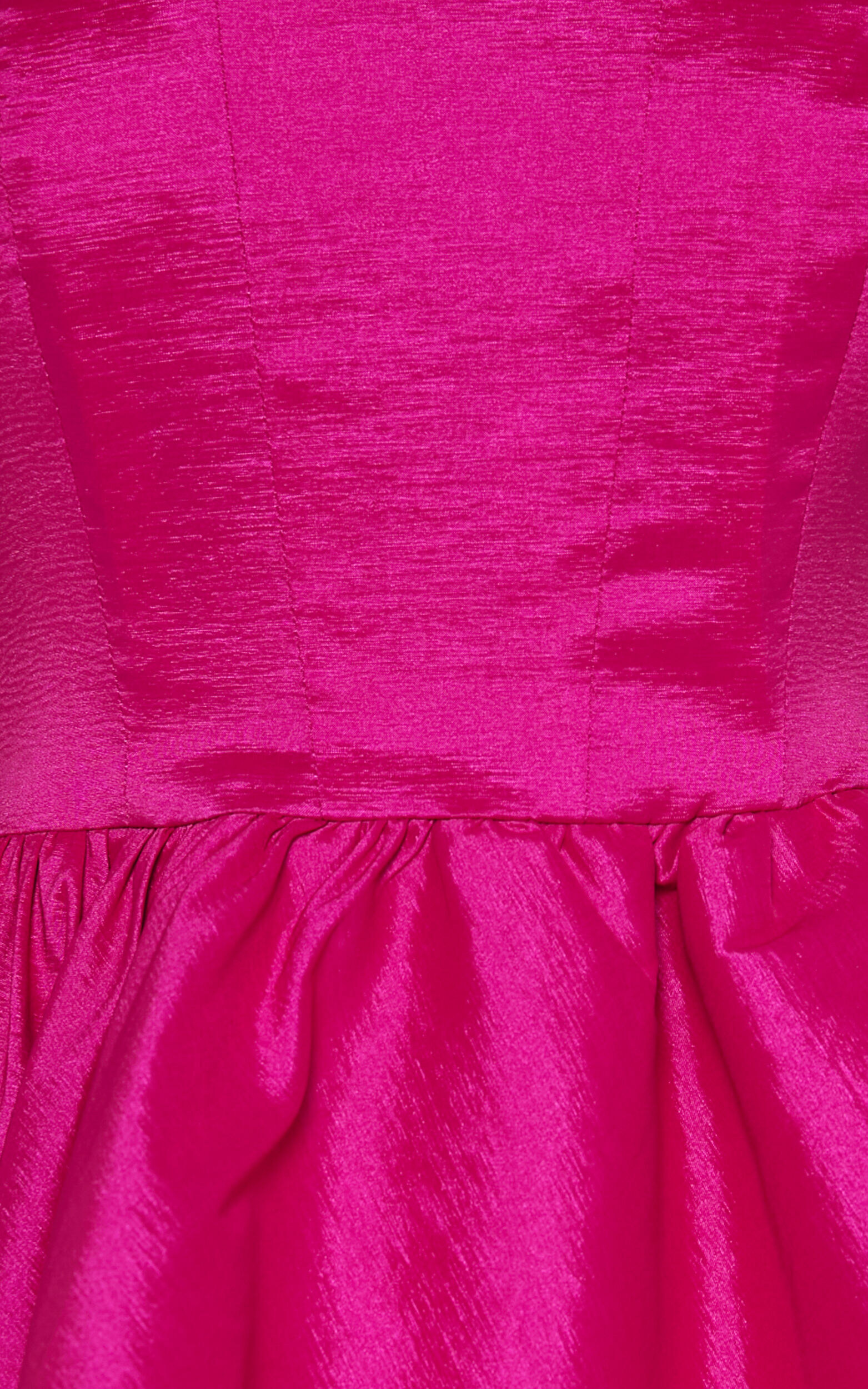 Jayde Mini Dress - Strapless Sweetheart Fit And Flare Dress in Magenta