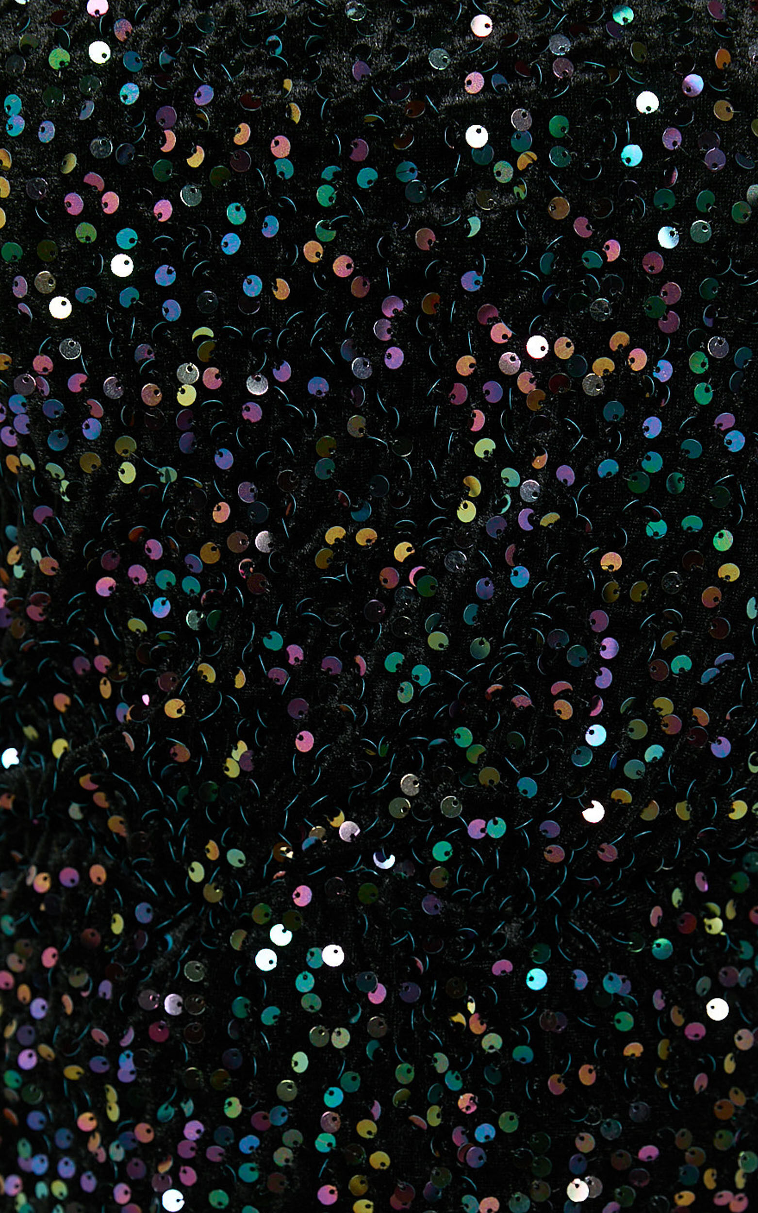 Lucy Mini Dress - One Shoulder Sequin Mini Dress in Black