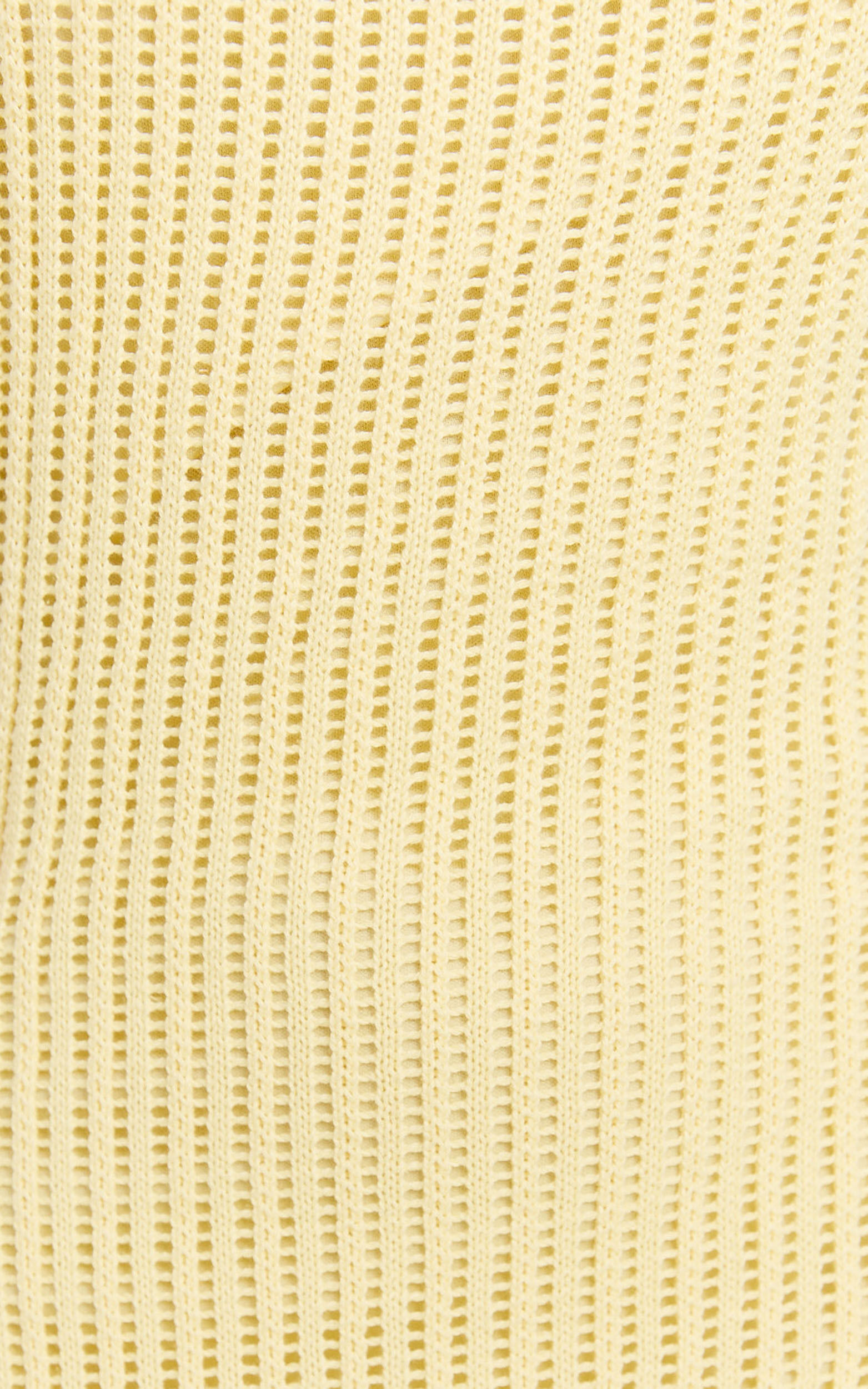 Fhel Maxi Dress - Crochet Strappy Dress in Lemon