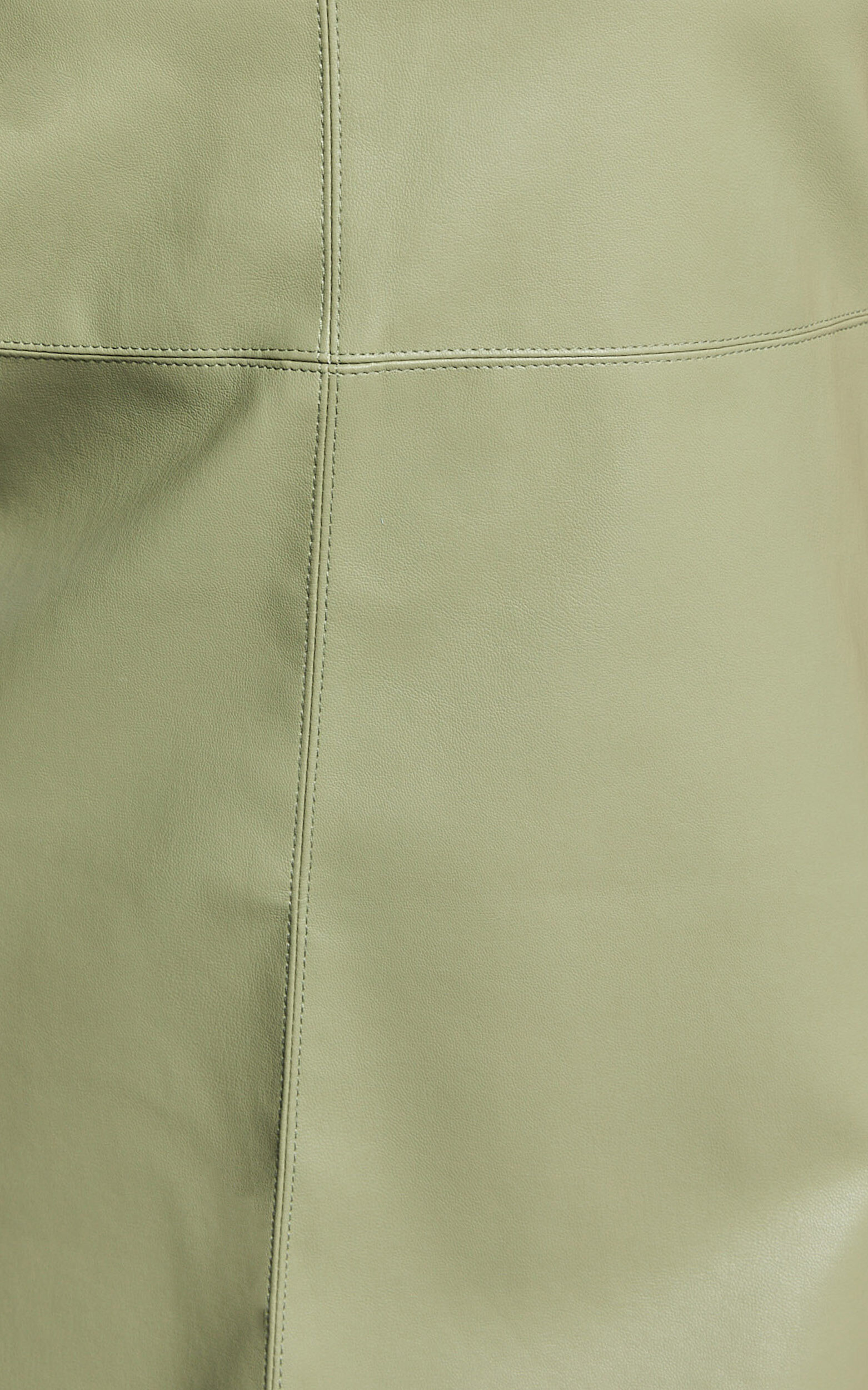 Alvera Mini Dress - Square Neck Sleeveless A Line Dress in Sage