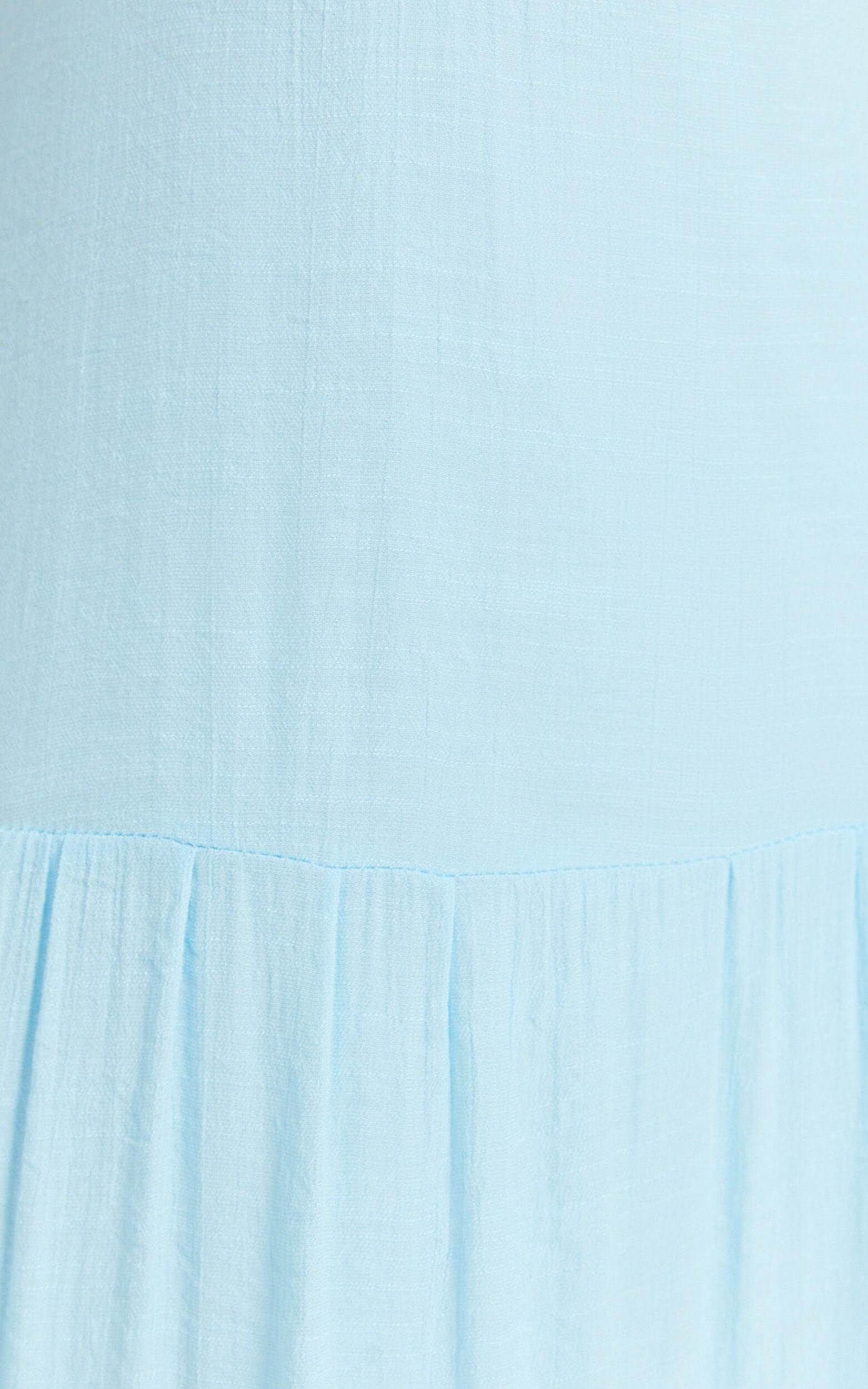 Nabby Midi Dress - Sweetheart Ruched Bust Short Sleeve Dress in Blue