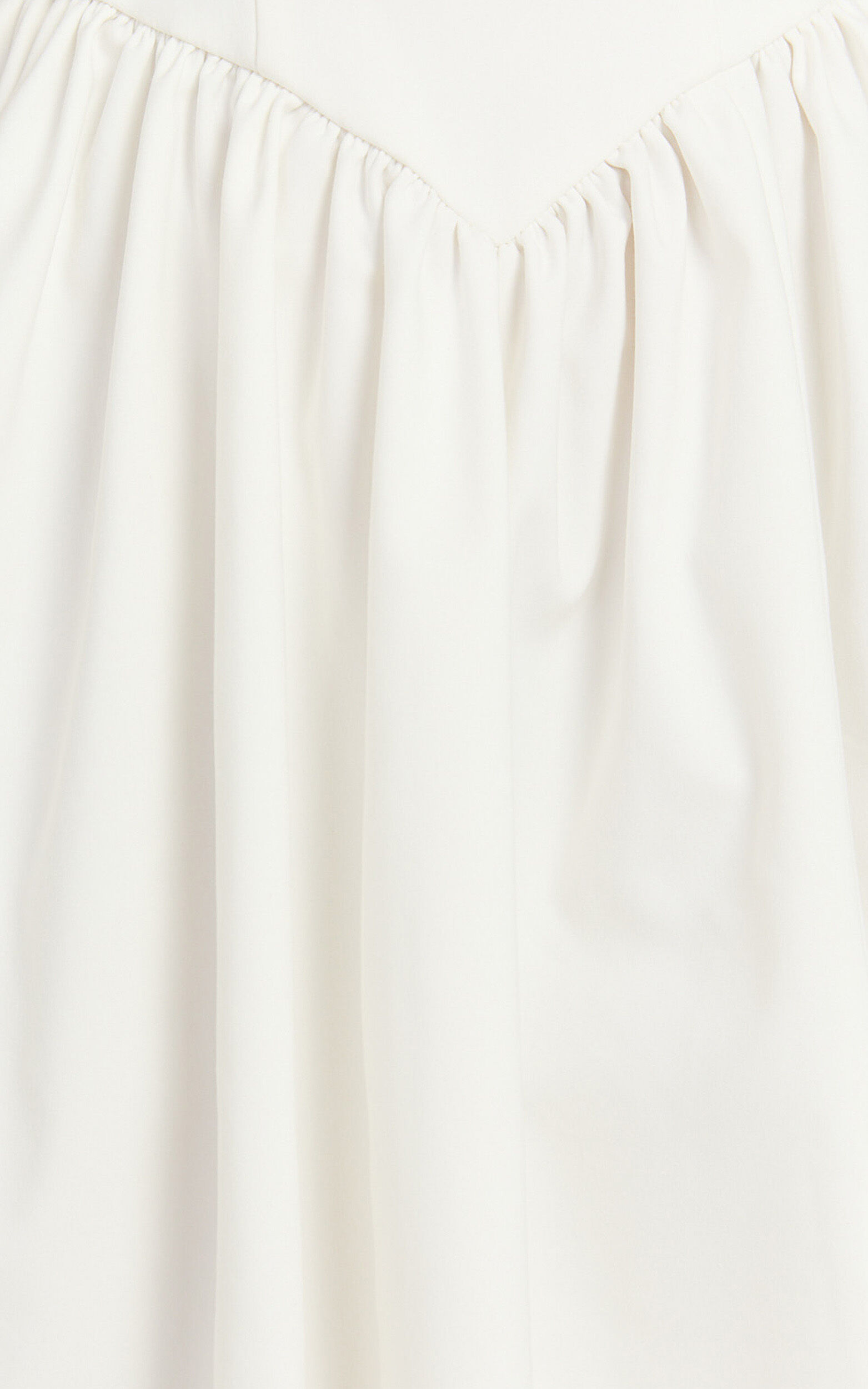 Helda Midi Dress - Halter Tie Neck Corset Panel Dress in Off White