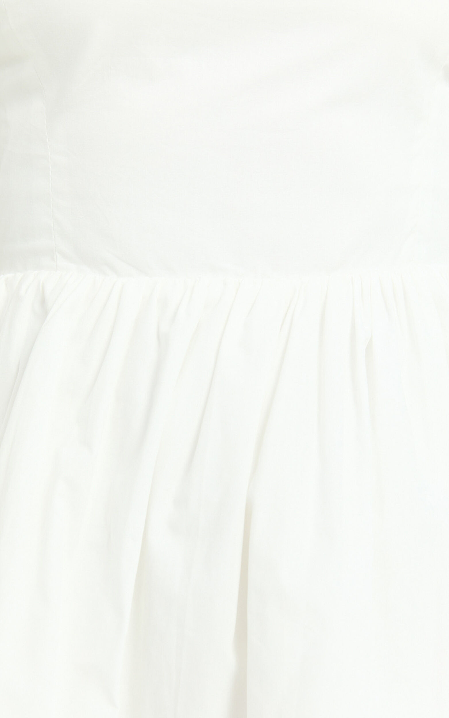 Kimberly Mini Dress - Square Neck Bubble Hem Dress in White