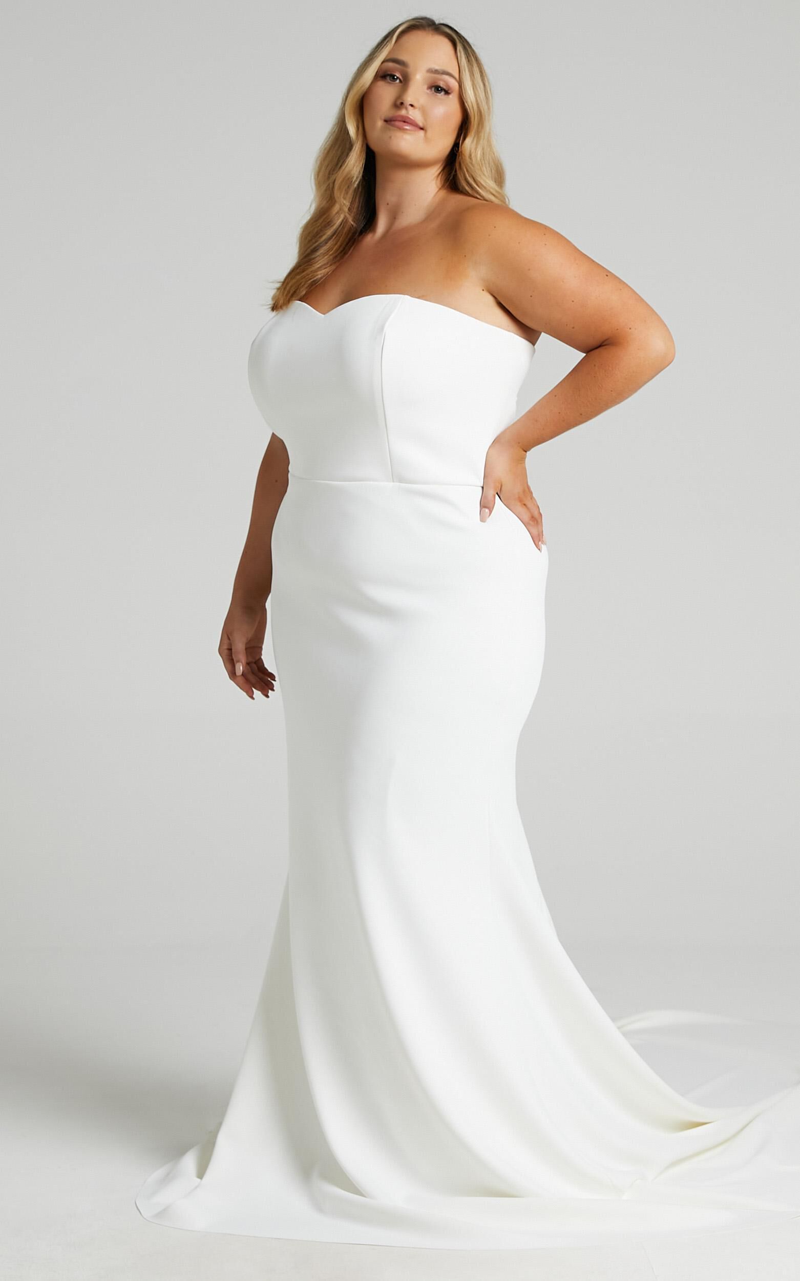 Vows For Life Bridal Gown - Strapless Mermaid Gown in White