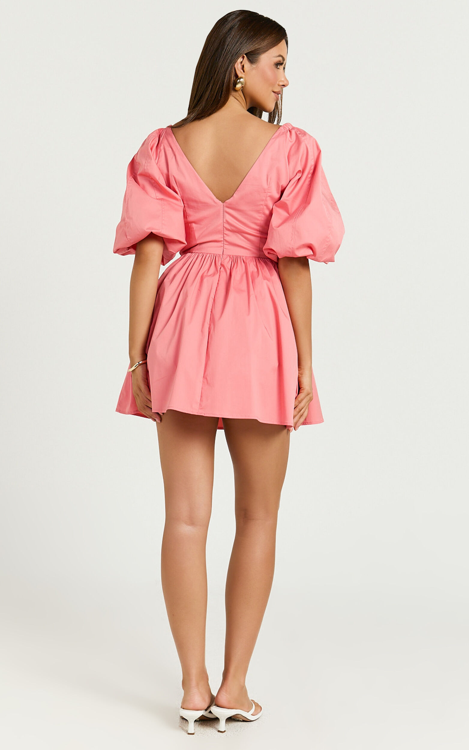 Amalie The Label - Ray Long Sleeve Corset Panel Mini Dress in Berry