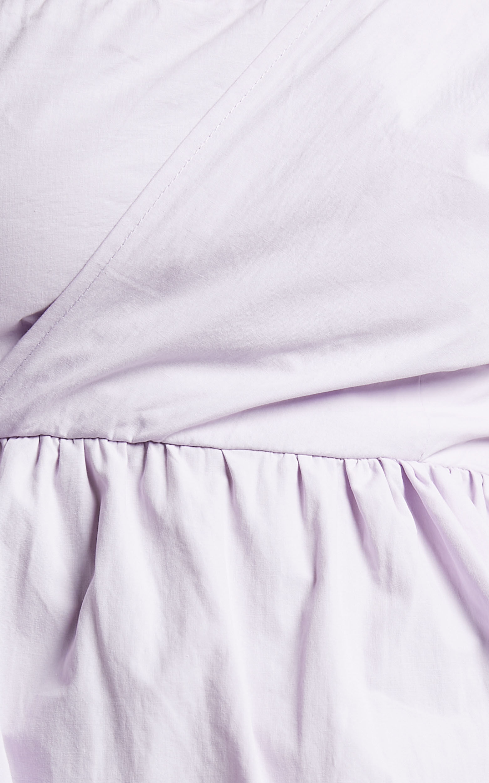 Sula Mini Dress - Asymmetric Off One Shoulder Puff Sleeve Dress in Lilac