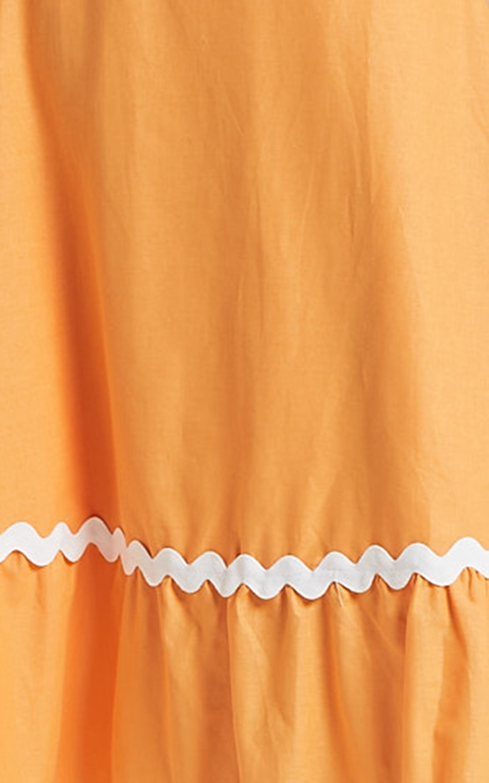 Moriseth Midi Dress - Linen Sleeveless Fit Flare Dress in Orange