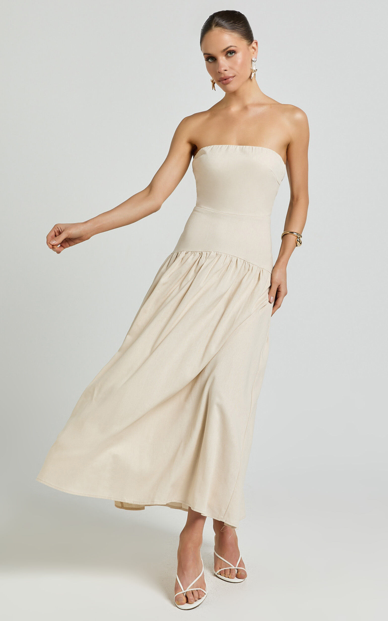 Seven Wonders - Danica Midi Dress in Latte