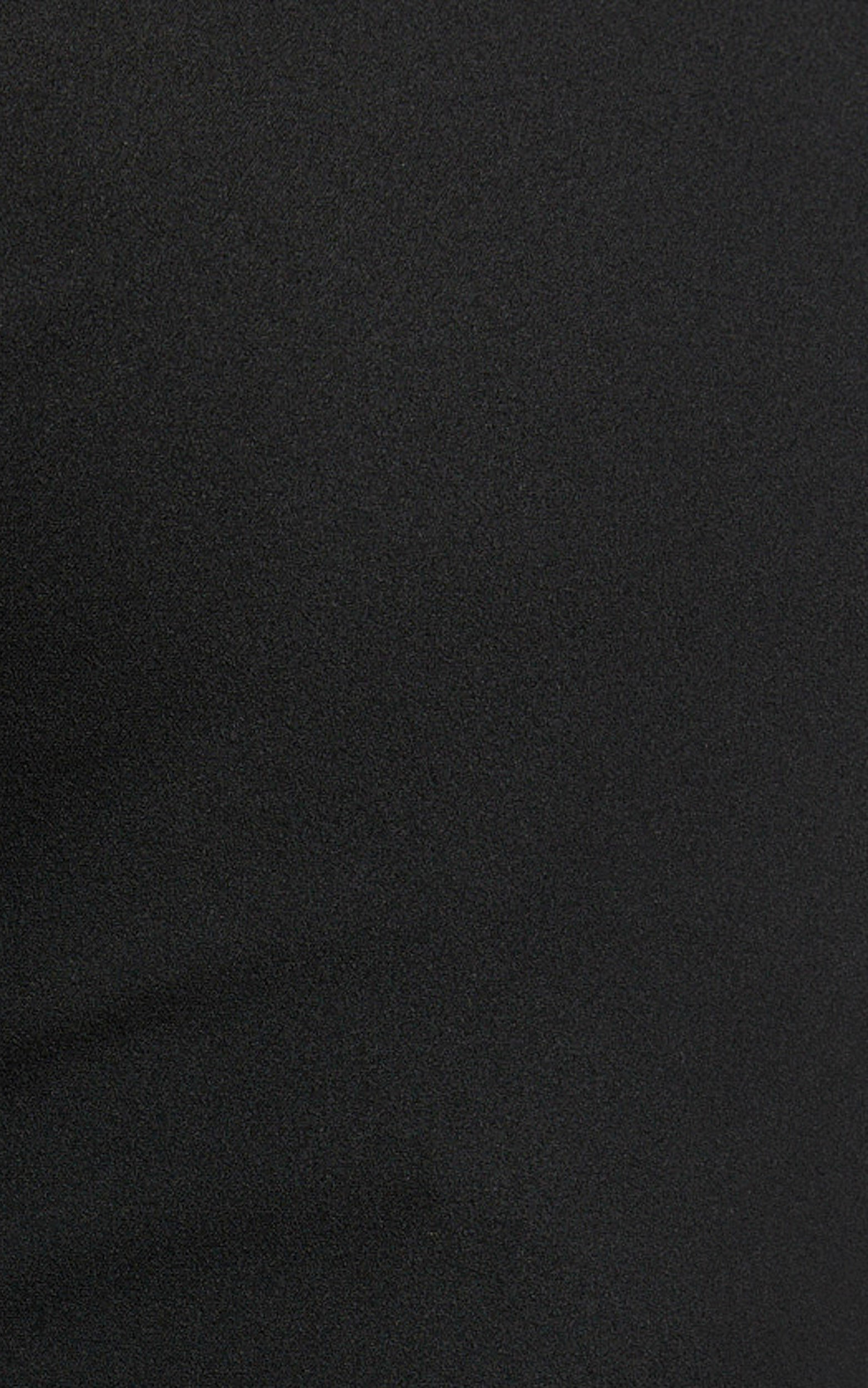 Monette Midi Dress - One Shoulder Straight Dress in Black