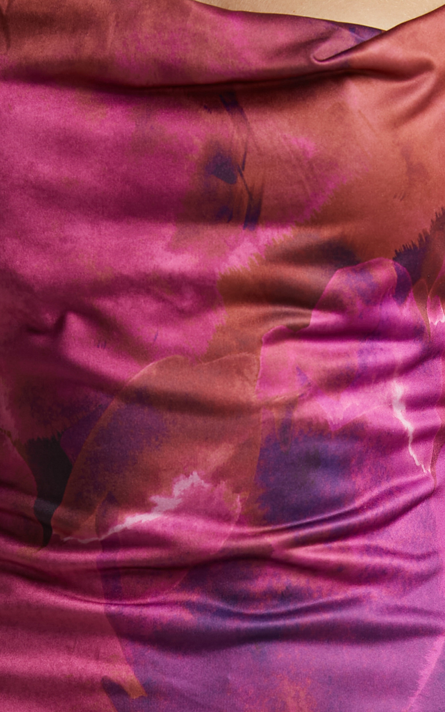 Rhaine Midi Dress - Cowl Bodycon Dress in Purple Haze