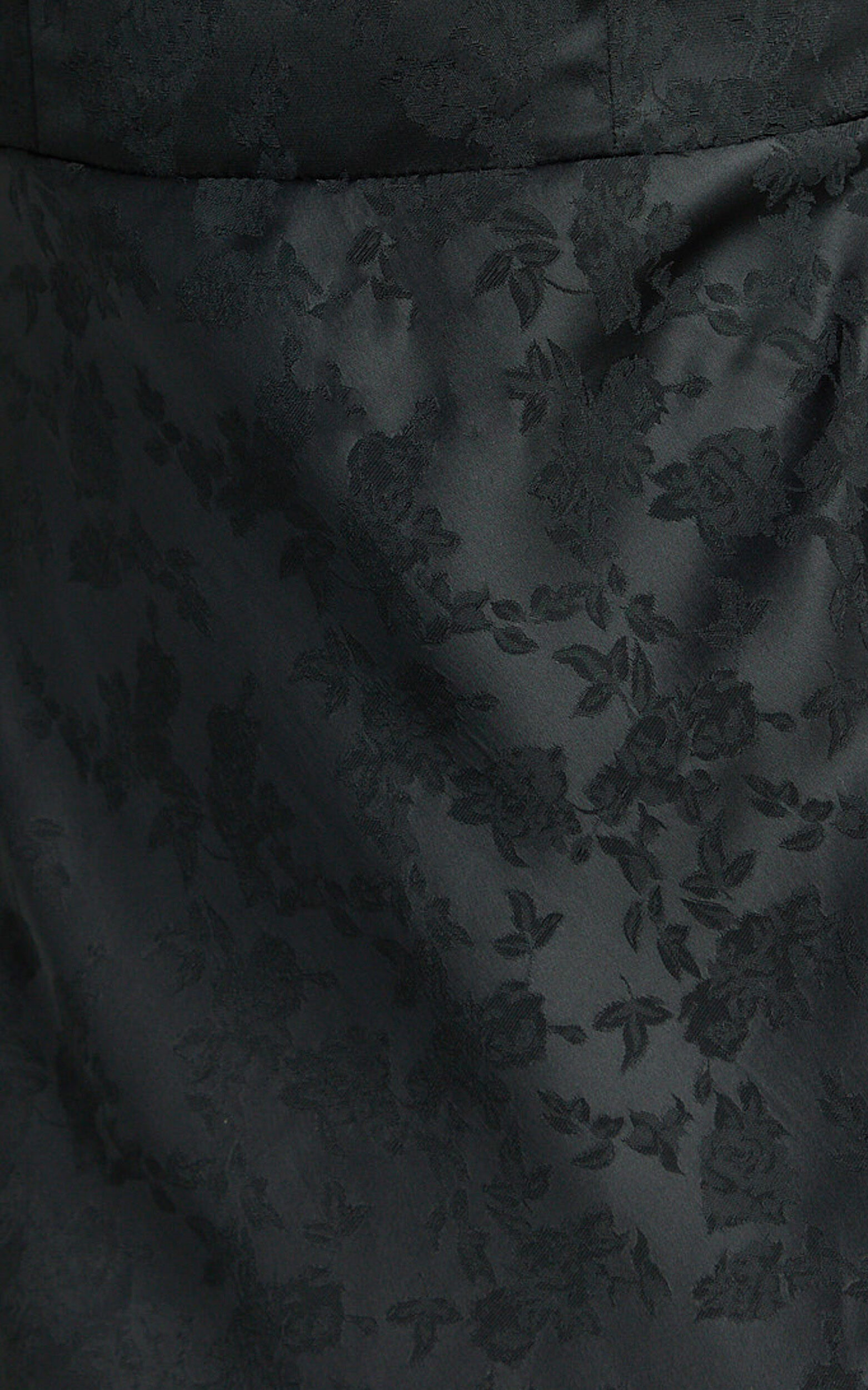 Vance Midi Dress - Ruched Cap Sleeve Bustier Bias Cut Dress in Black