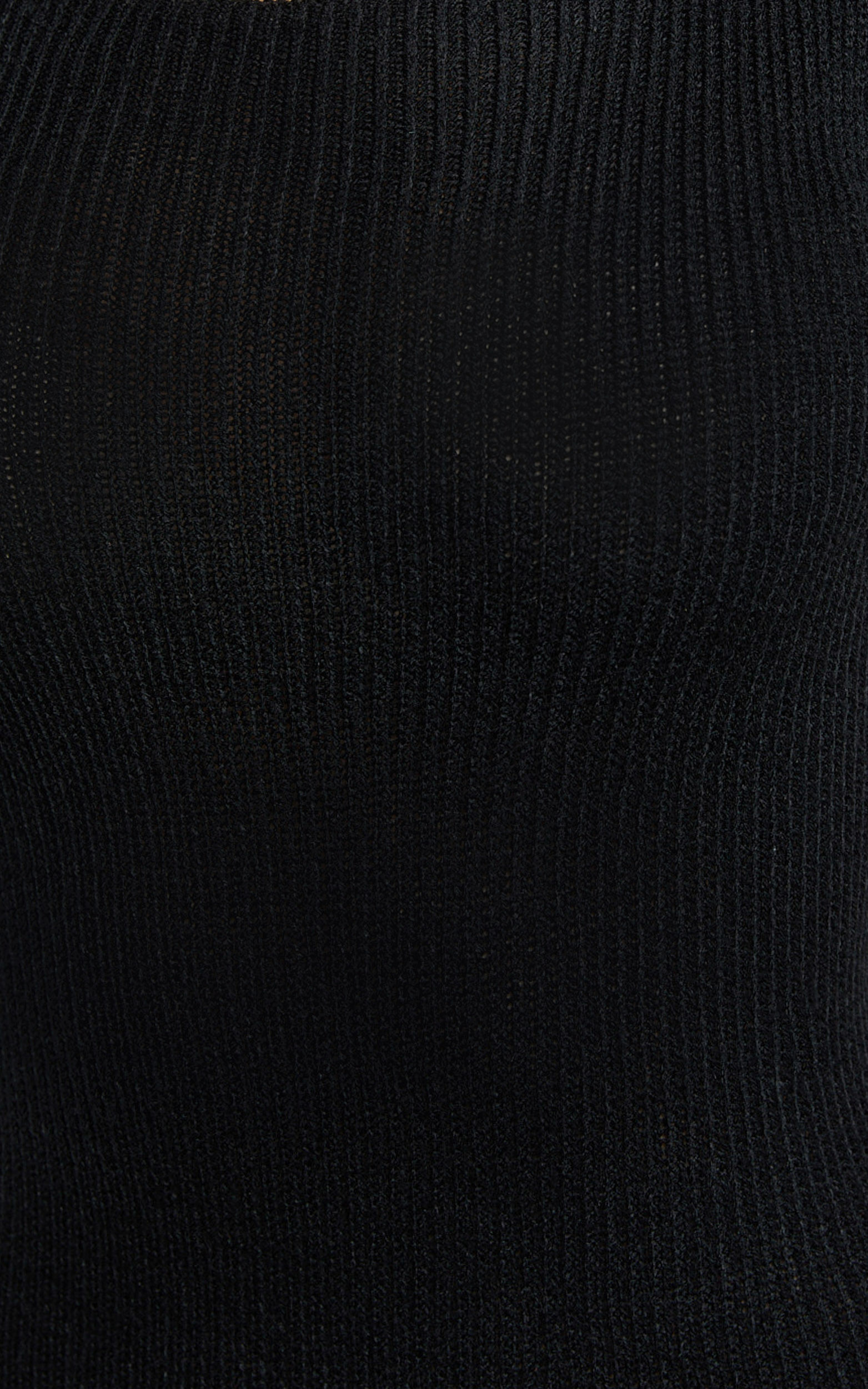 Sanya Midi Dress - Bodycon Knitted Tie Back Dress in Black