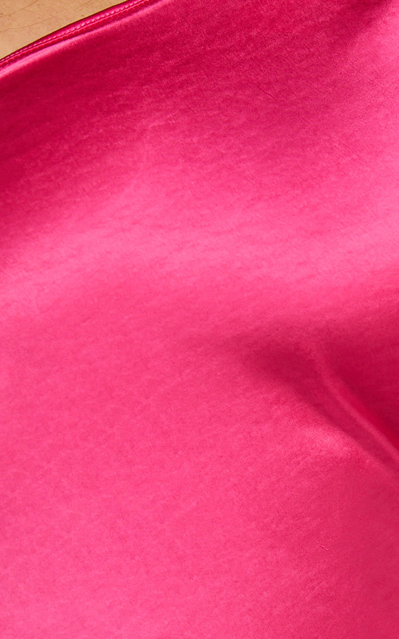 Zahra Maxi Dress - One Shoulder Tie Back Dress in Pink