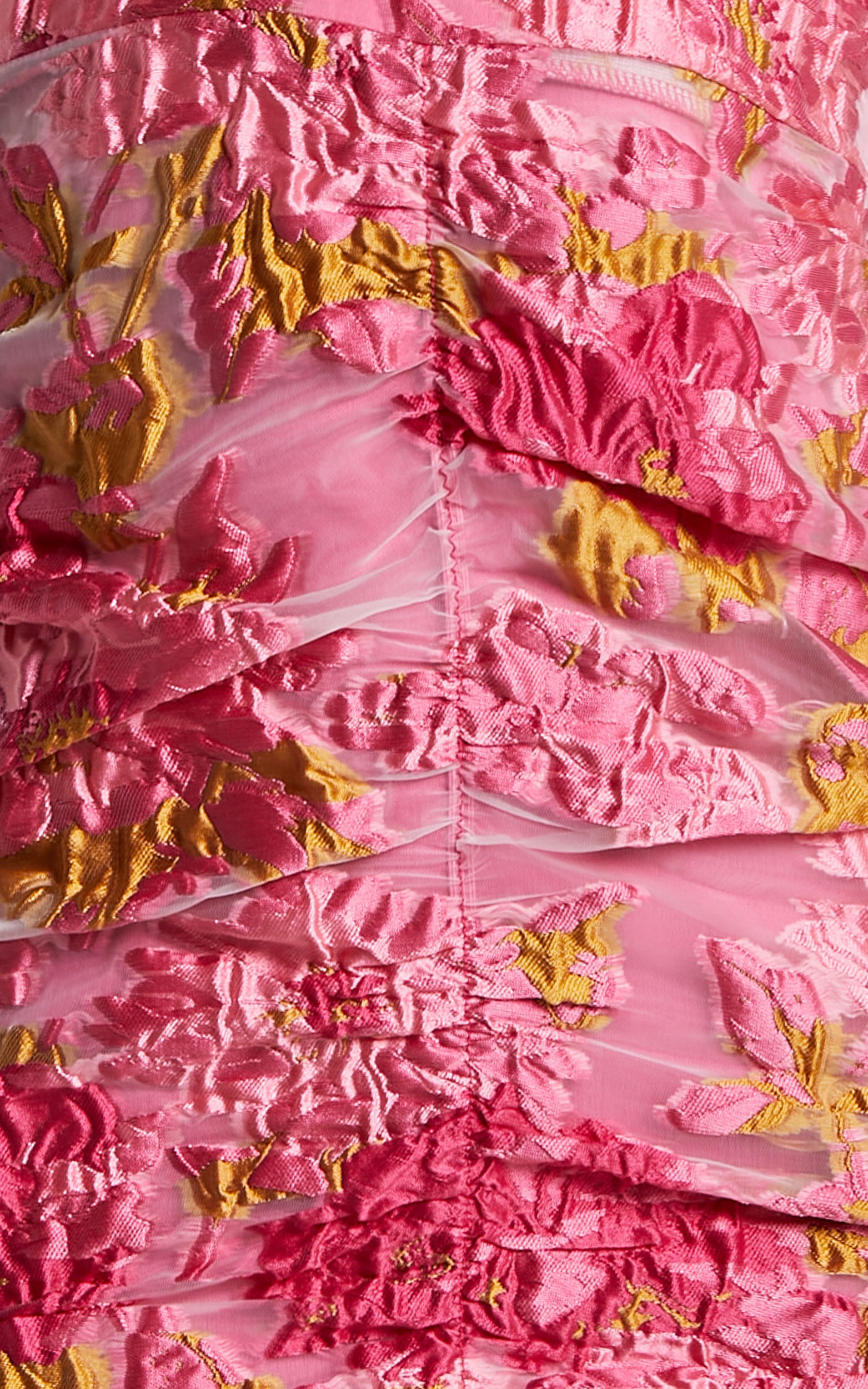 Farrah Mini Dress - Plunge Neck Long Sleeve Bodycon Dress in Pink