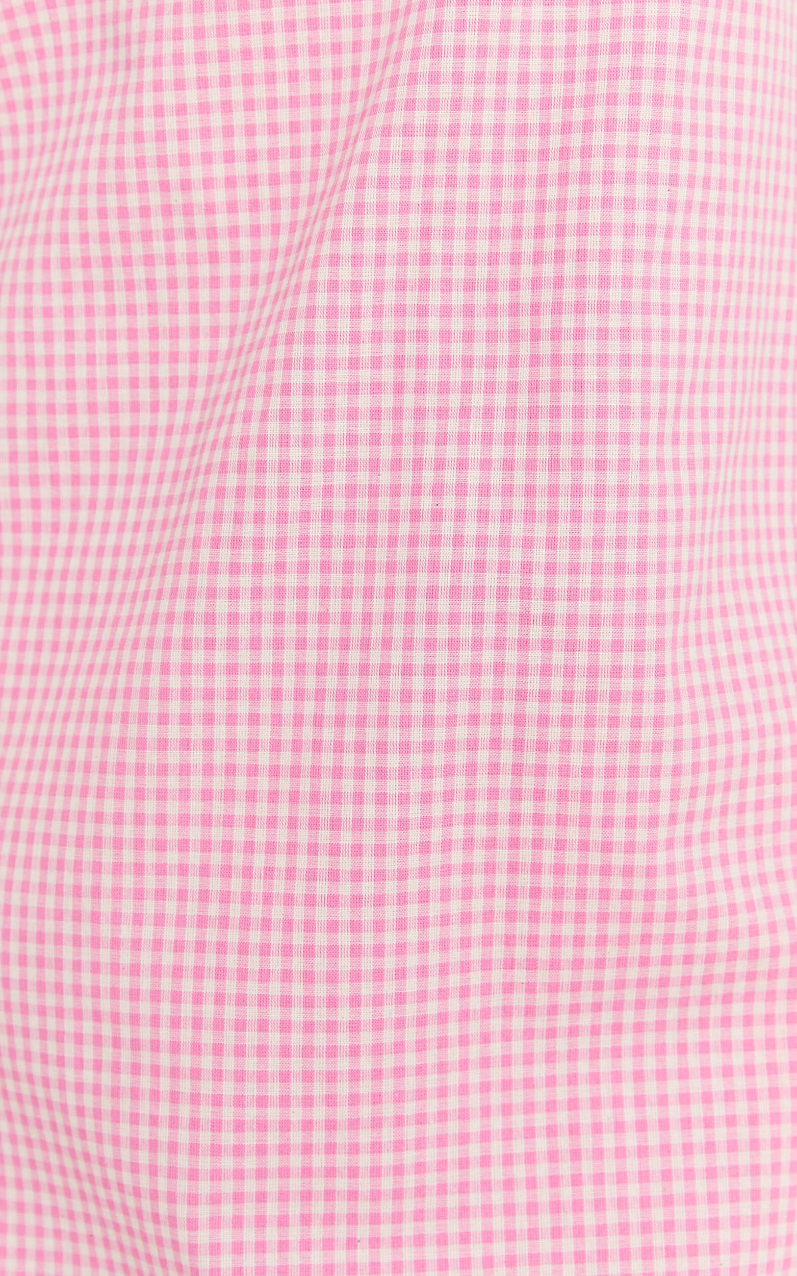 Mavie Mini Linen Dress - Linen Strappy Shift Dress in Pink Gingham