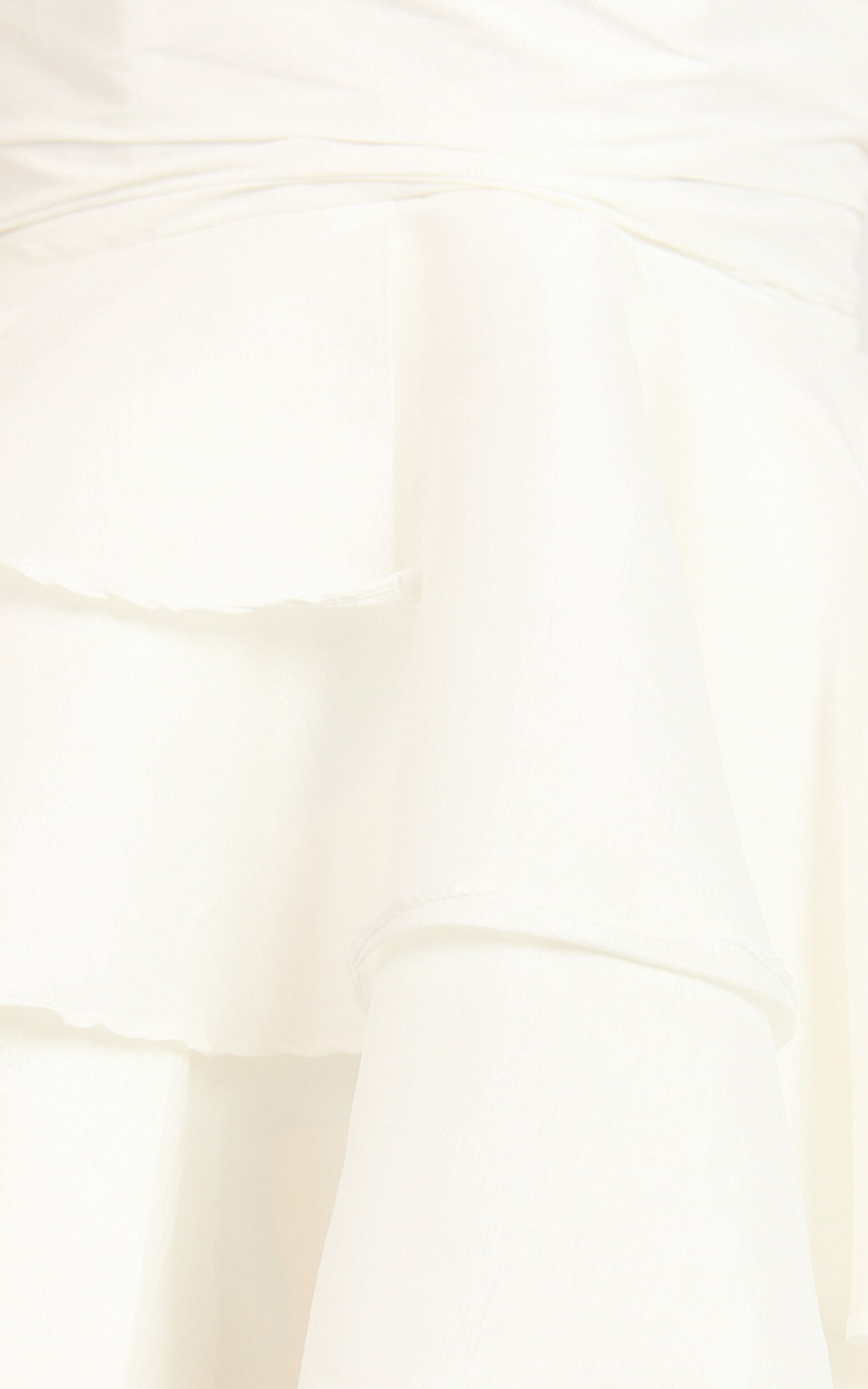 Allisyn Mini Dress - Strapless Tiered Flare Dress in White