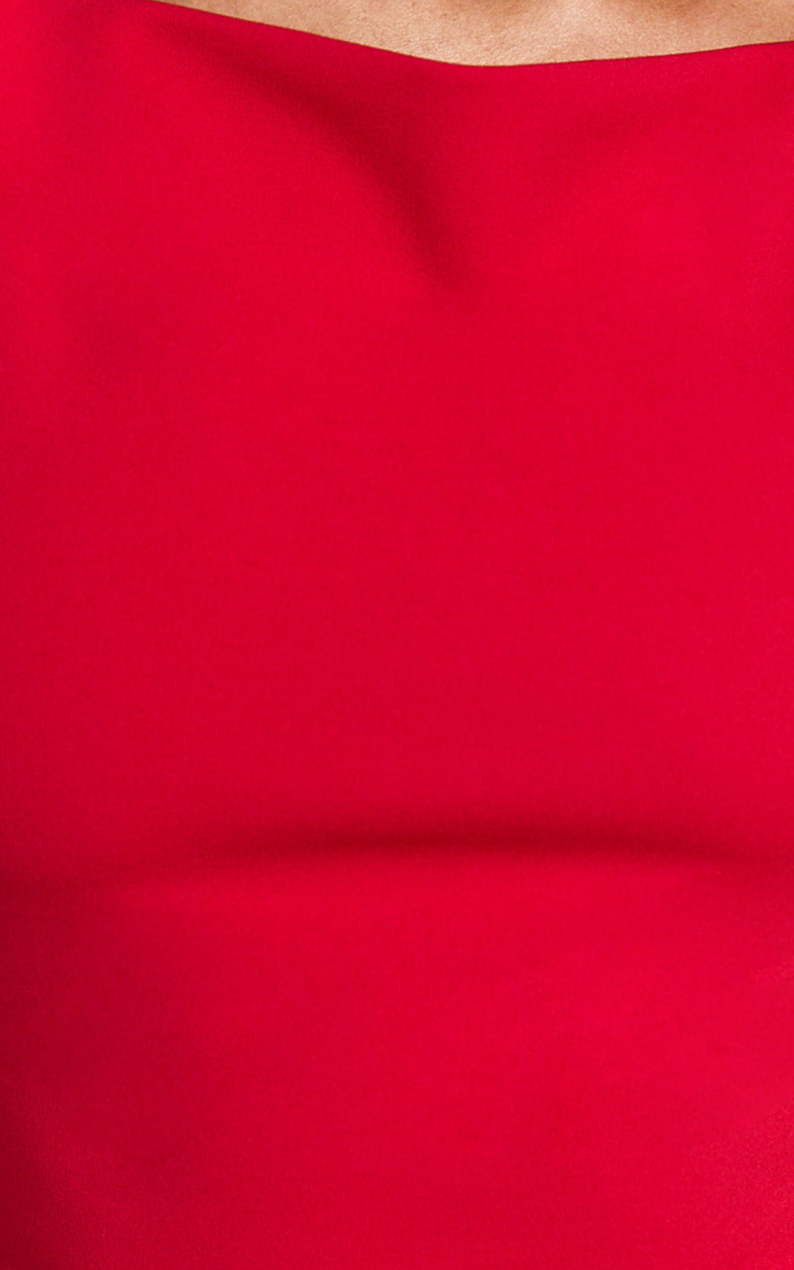 Ralphie Midi Dress - Backless Slip Dress in Red