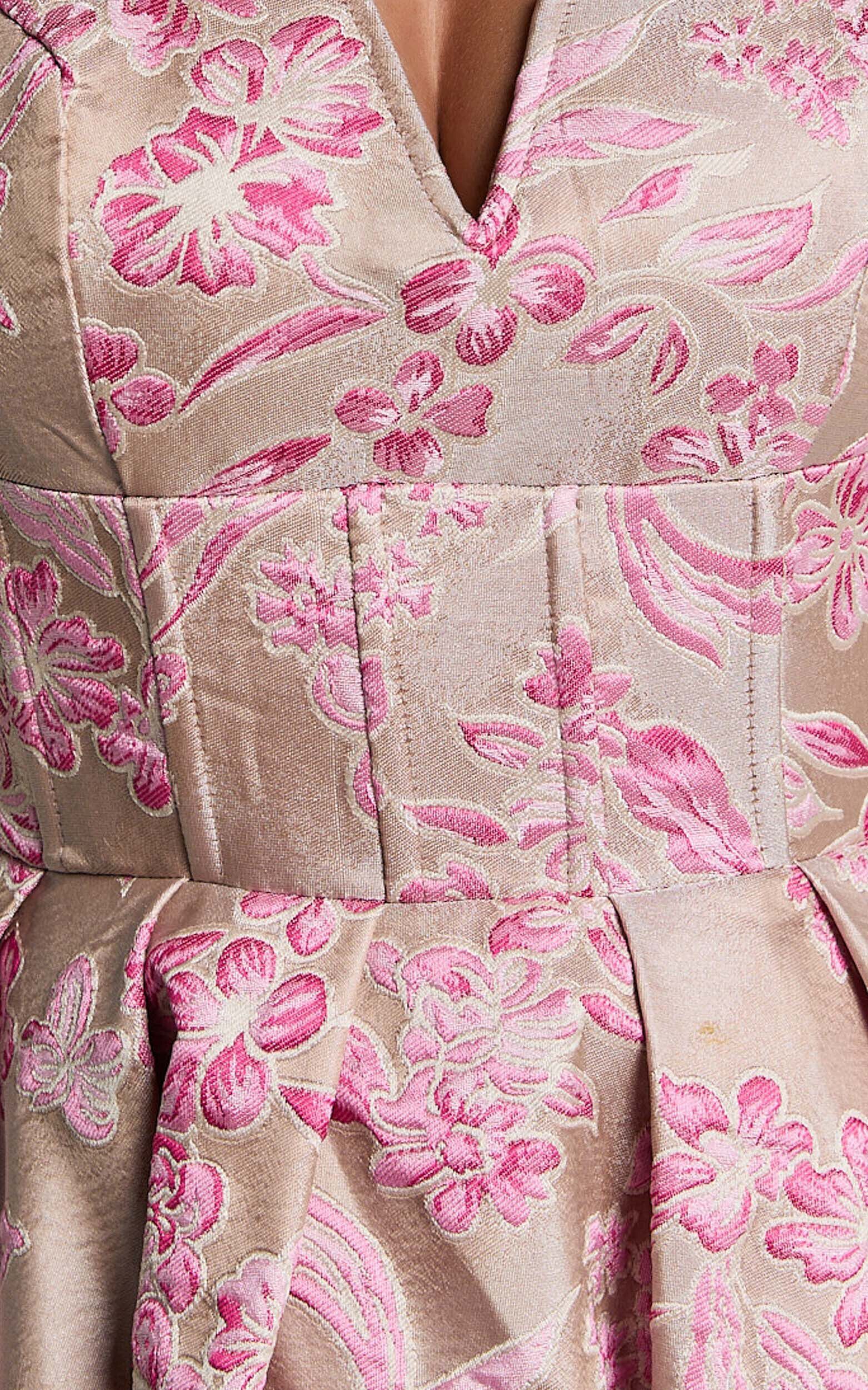 Hayley Mini Dress - Sweetheart Fit and Flare Dress in Pink