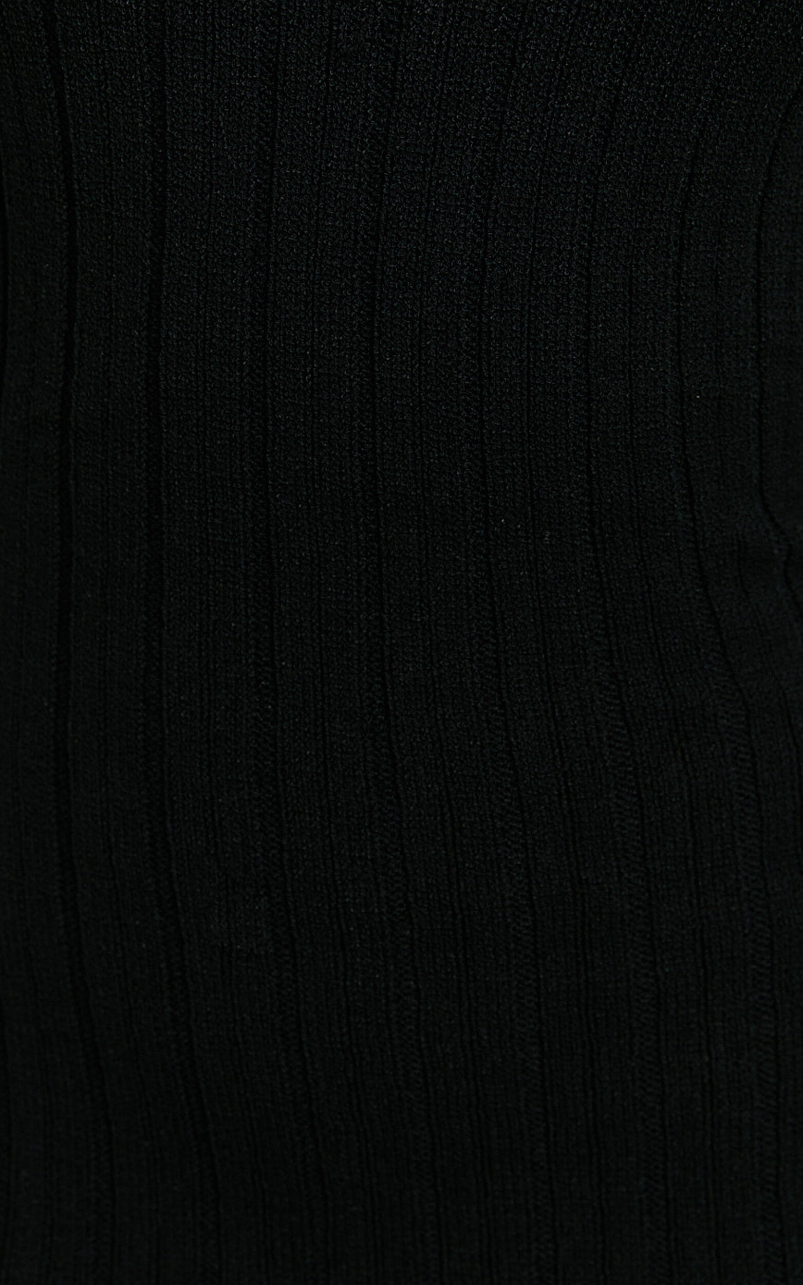 Shia Mini Dress - Backless Knitted Boat Neck Long Sleeve Dress in Black