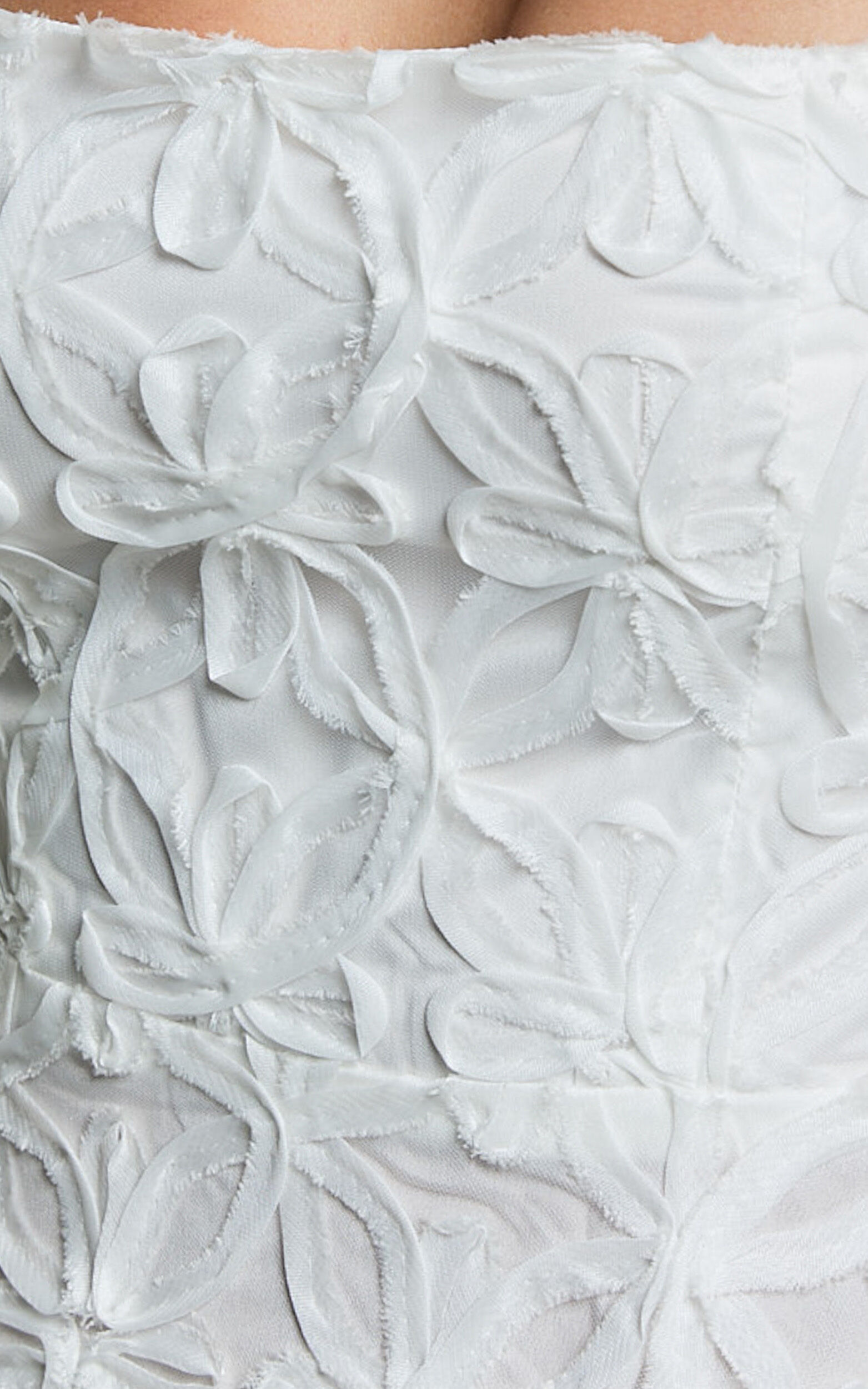 Clarissa Midi Dress - Square Neck Open Back A Line Dress in White