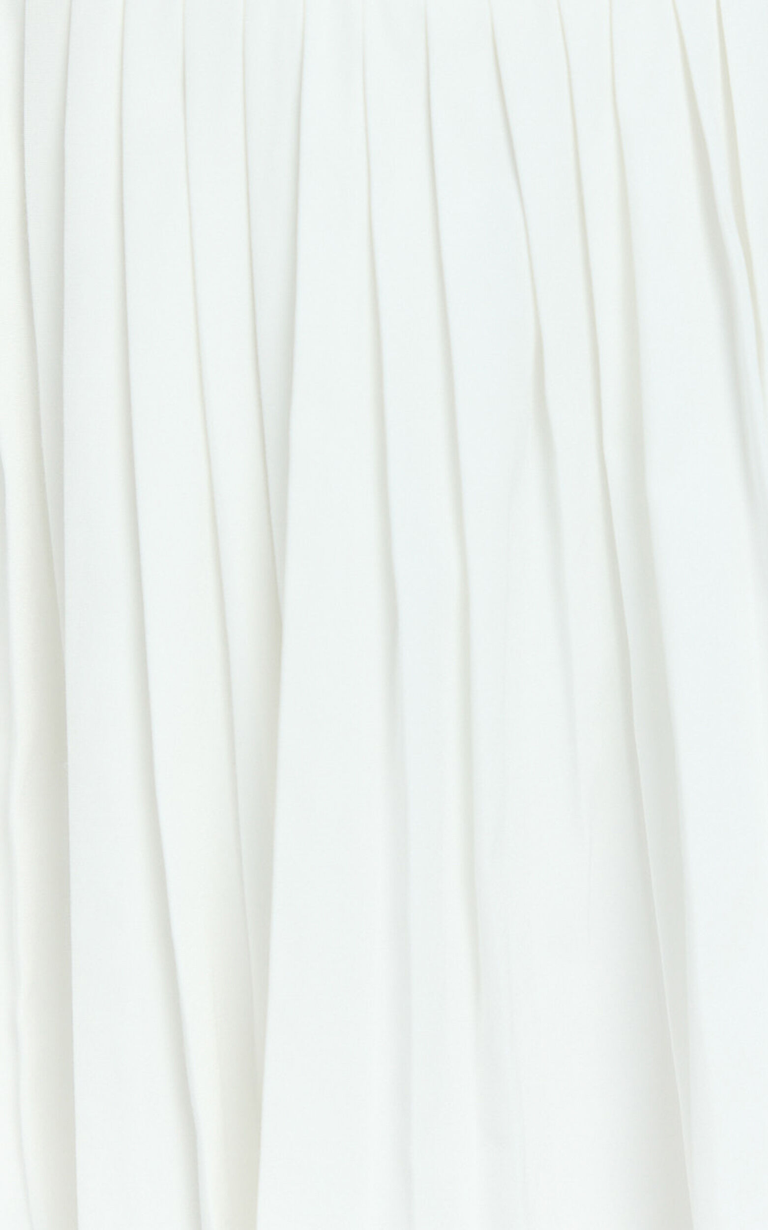 Nicolette Mini Dress - Square Neck Strappy Tie Shoulder Drop Waist Pleated Skirt Dress in Off White