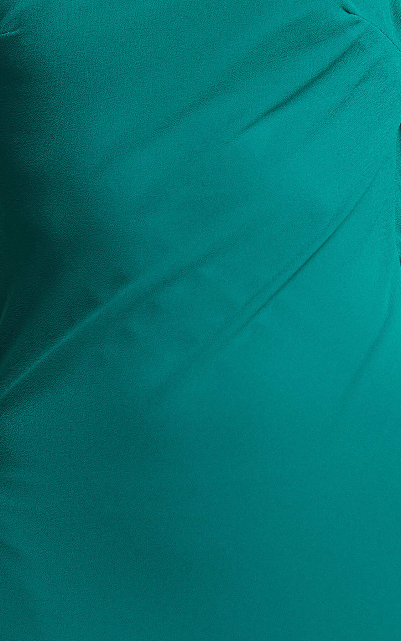 Laurelle Maxi Dress - Strapless Straight Neck Tie Back Cowl Slip in Jade Green